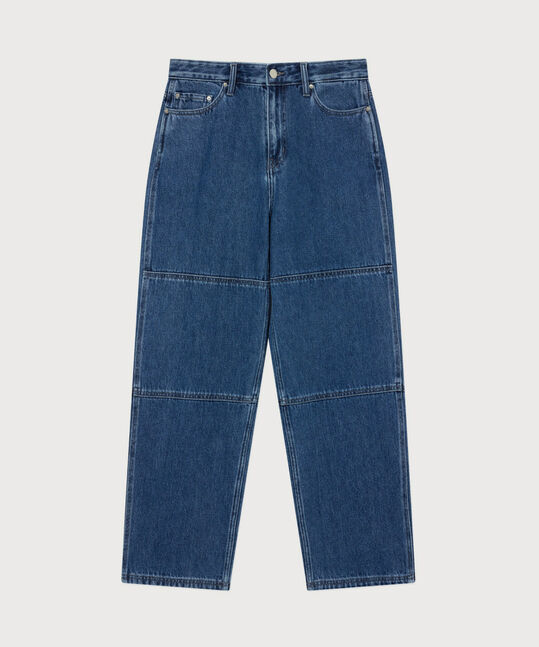 Semi-Wide Fit Denim Work Pants