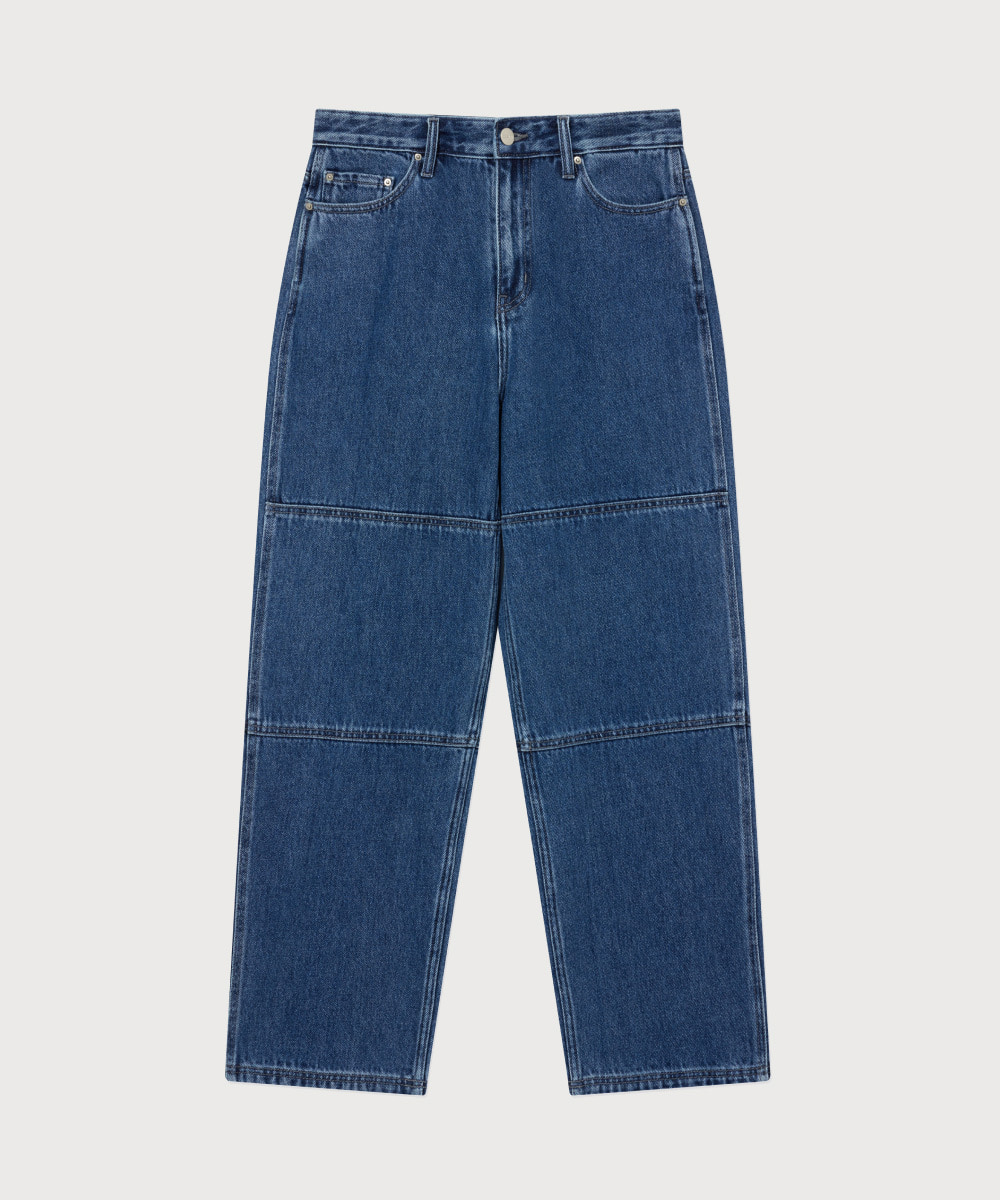 Semi-Wide Fit Denim Work Pants