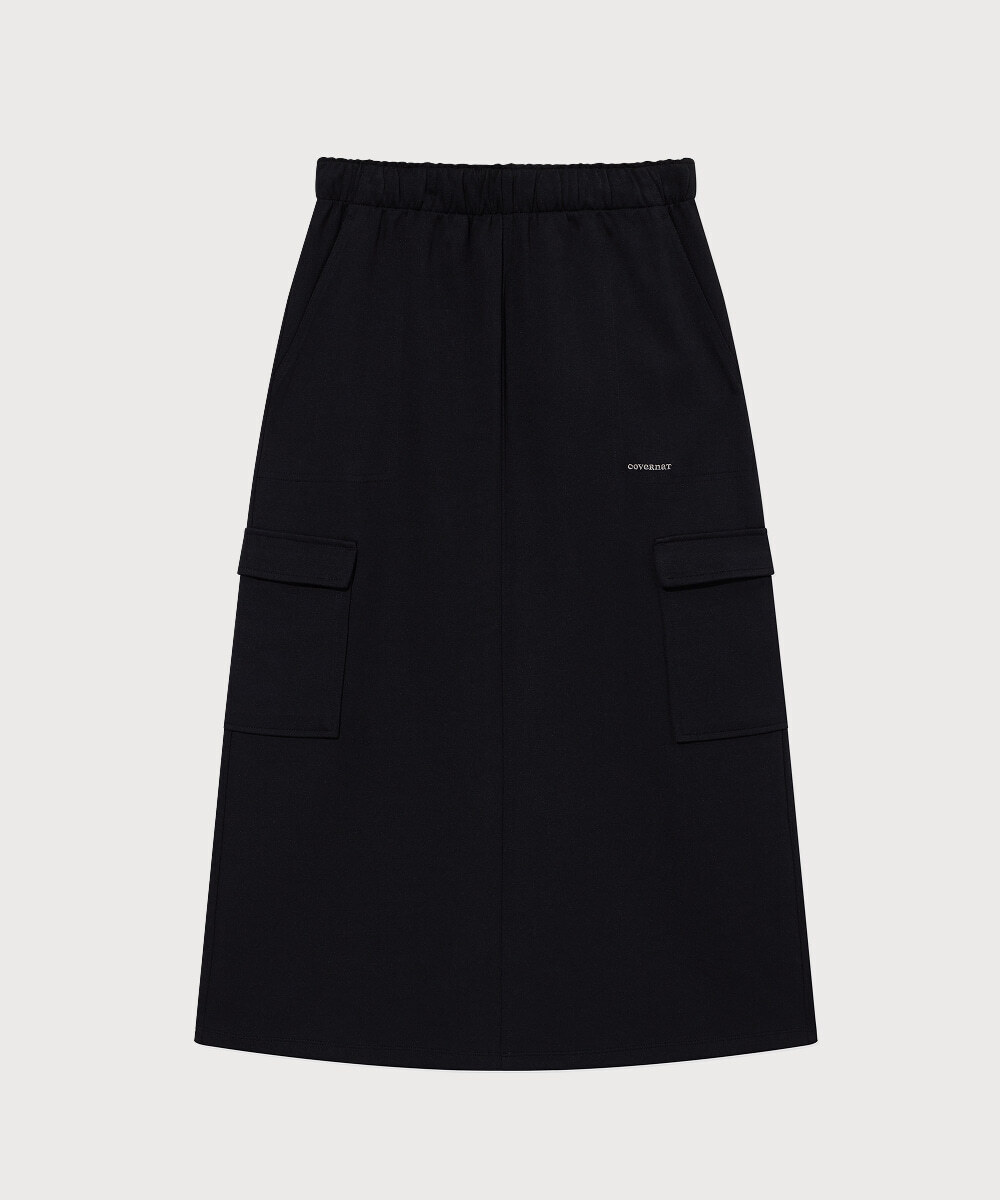 Woman Sweat Cargo Skirt