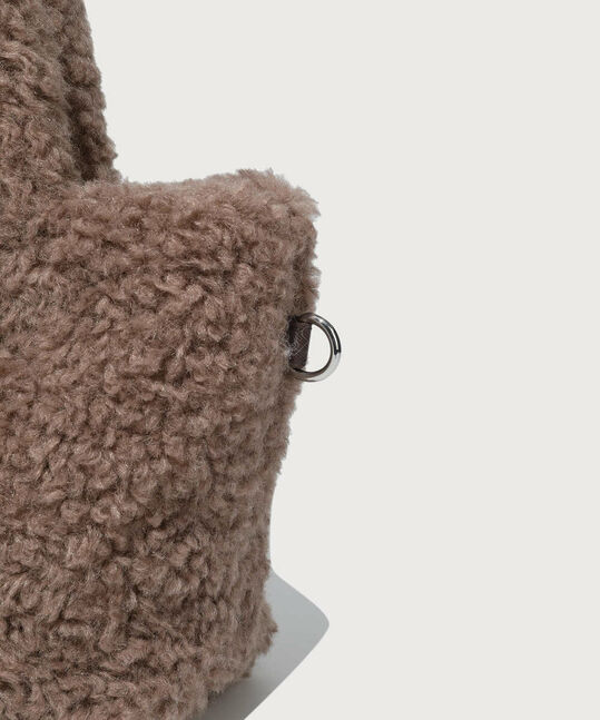 Clover Heart Fluffy Tote Bag
