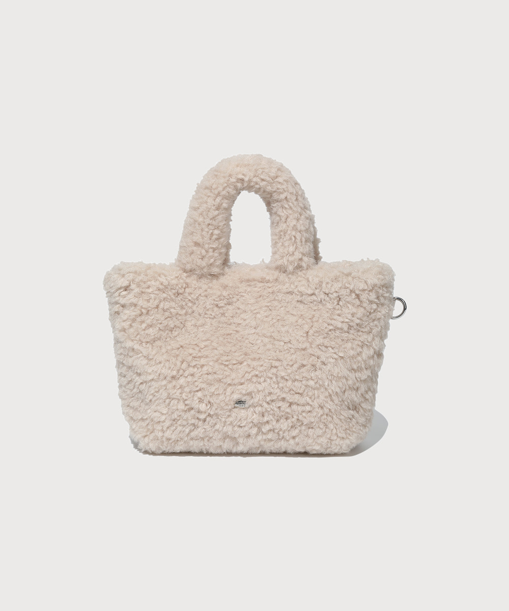 Clover Heart Fluffy Tote Bag