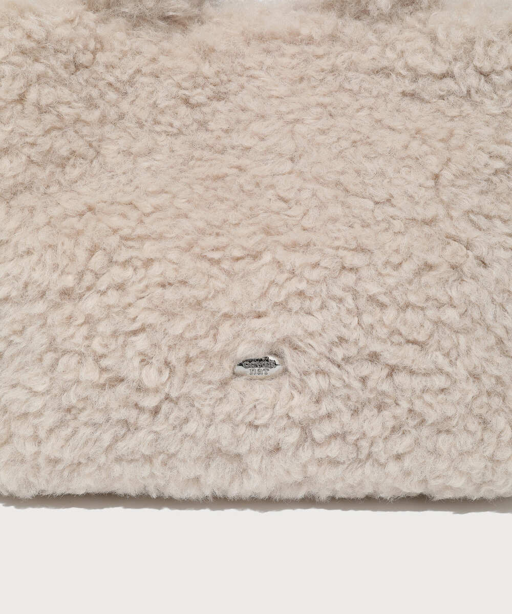 Clover Heart Fluffy Tote Bag