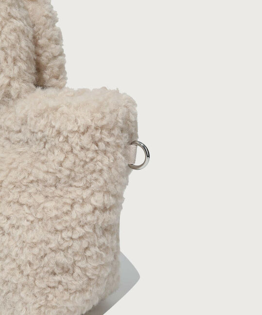 Clover Heart Fluffy Tote Bag