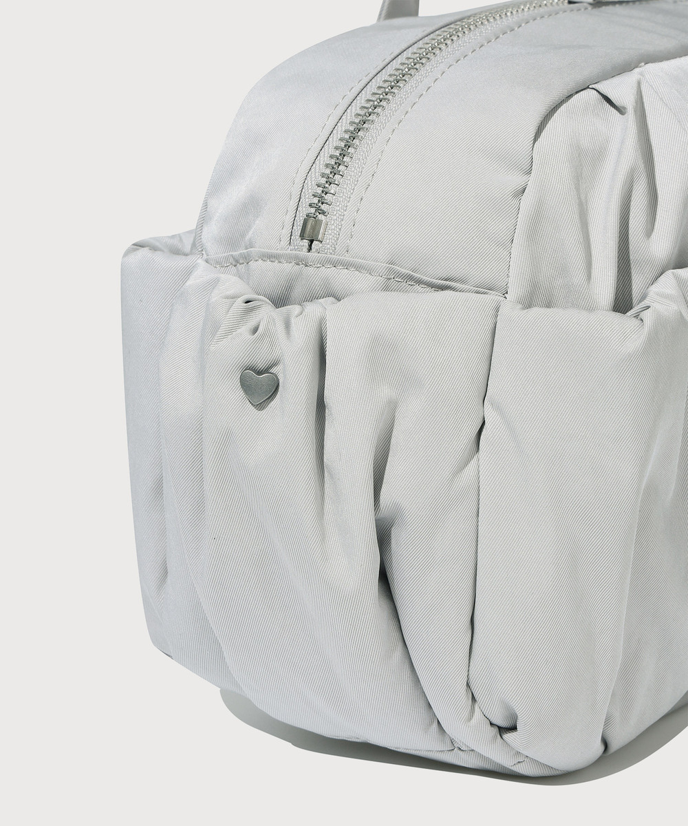 Clover Heart Bubble Shirring Duffle Bag