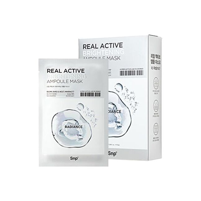 SNP REAL ACTIVE BRIGHTENING AMPOULE MASK 5PCS
