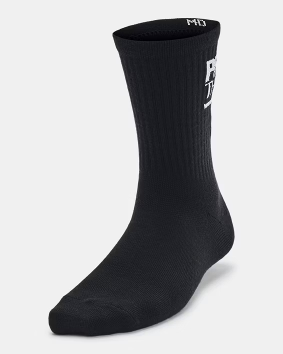 UA Essential Nv Mid Crew 3pk-BLK