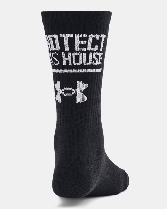 UA Essential Nv Mid Crew 3pk-BLK