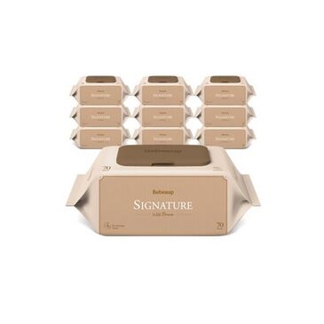 Bebesup Хүүхдийн нойтон салфетка №70 Signature Brown Eco