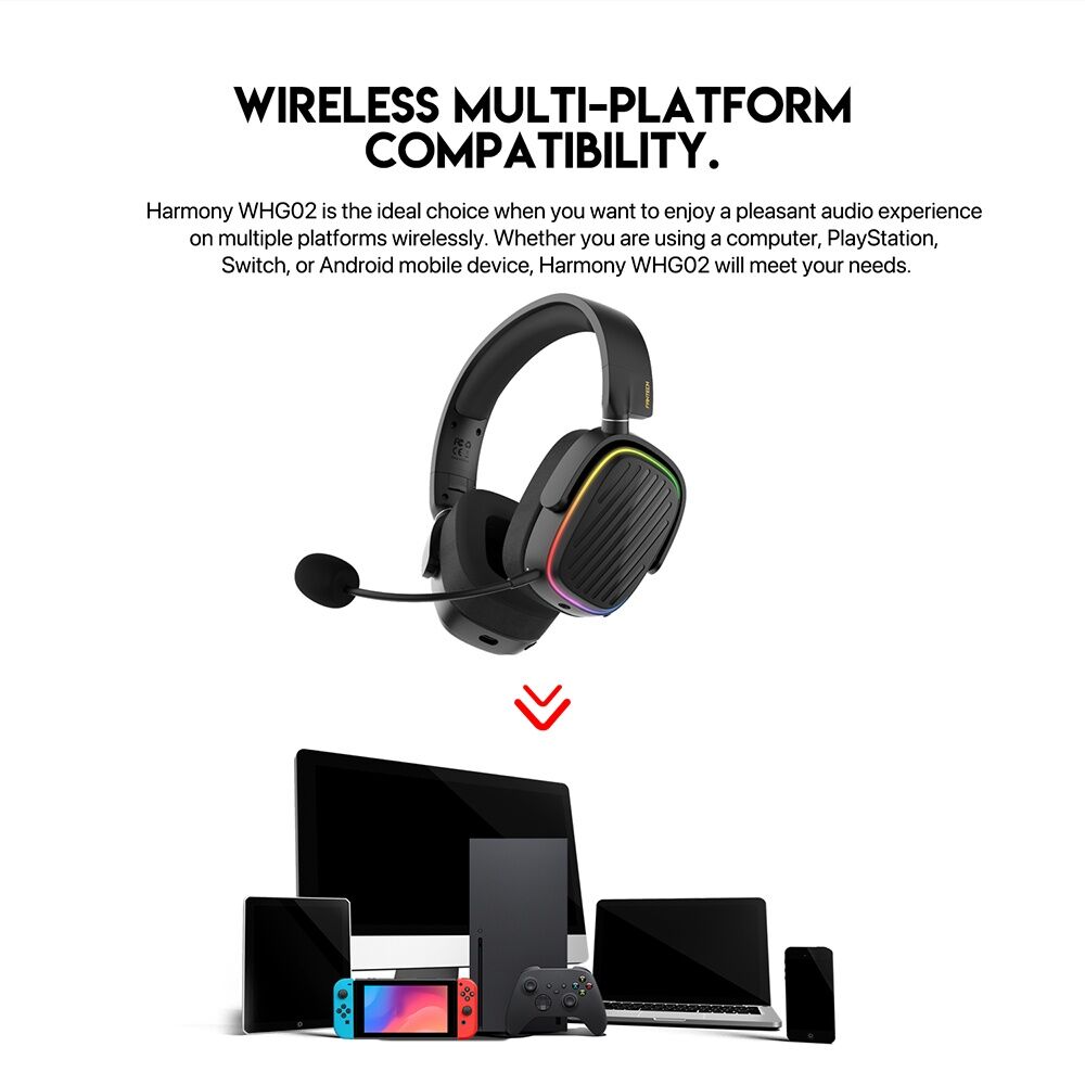 Fantech Harmony WHG02 Multi Platform Wireless Headset White