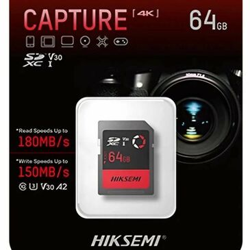 Hiksemi 64gb 4k 180mb/s sd card