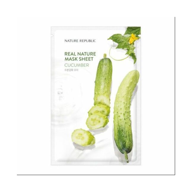 REAL NATURE MASK SHEET CUCUMBER |  Өргөст хэмхтэй салфеткан маск