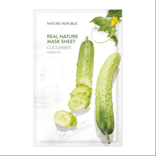 REAL NATURE MASK SHEET CUCUMBER |  Өргөст хэмхтэй салфеткан маск