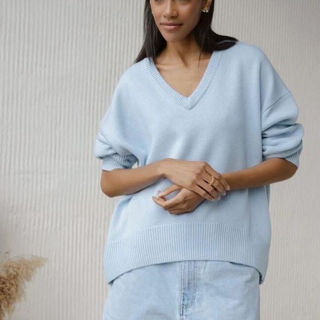 Baby blue sweater 