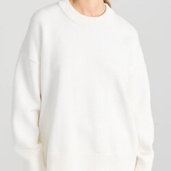 Цагаан зөөлөн oversize цамц