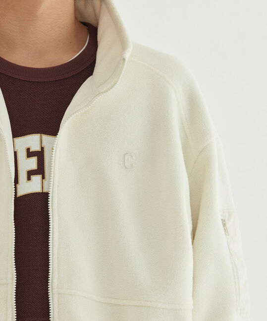 Stand Collar Fleece Jacket