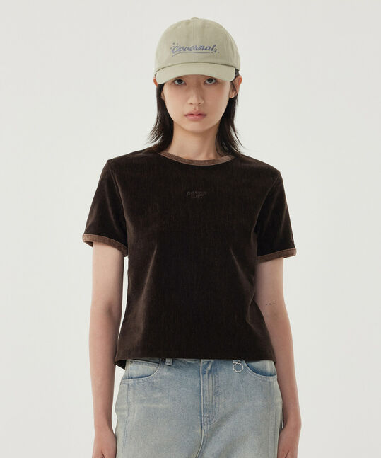 Woman Velour Short Sleeve Tee
