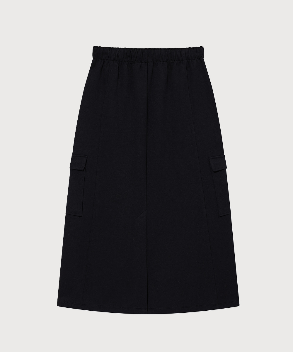 Woman Sweat Cargo Skirt