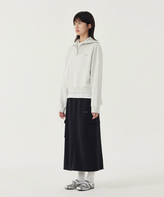 Woman Sweat Cargo Skirt