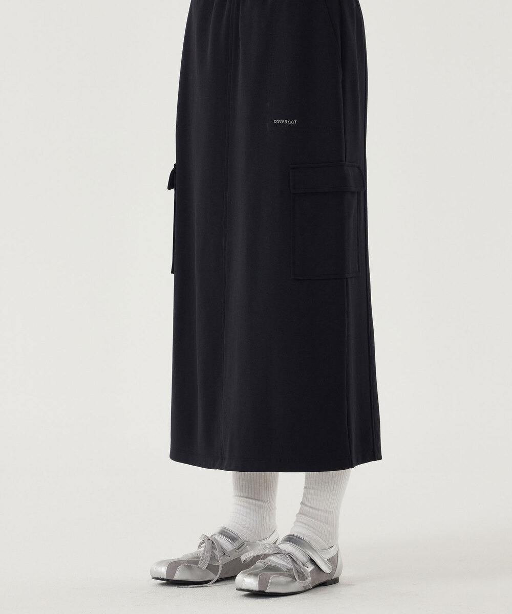 Woman Sweat Cargo Skirt