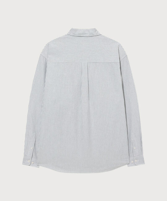 Oxford Stripe Graphic Shirt