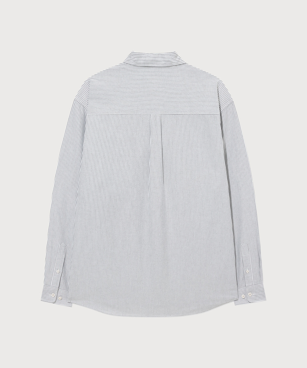 Oxford Stripe Graphic Shirt