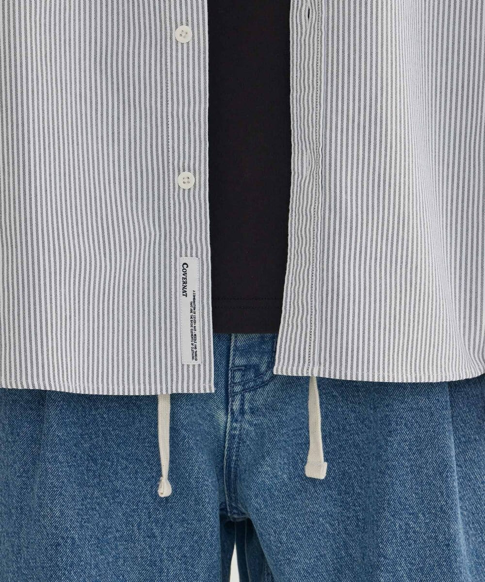 Oxford Stripe Graphic Shirt