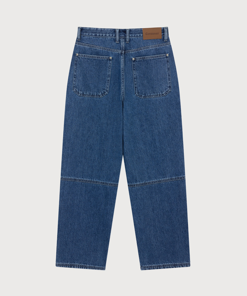 Semi-Wide Fit Denim Work Pants
