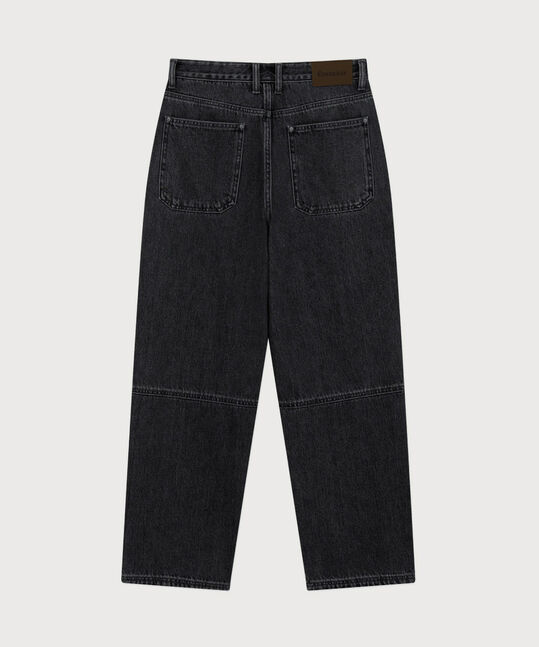 Semi-Wide Fit Denim Work Pants