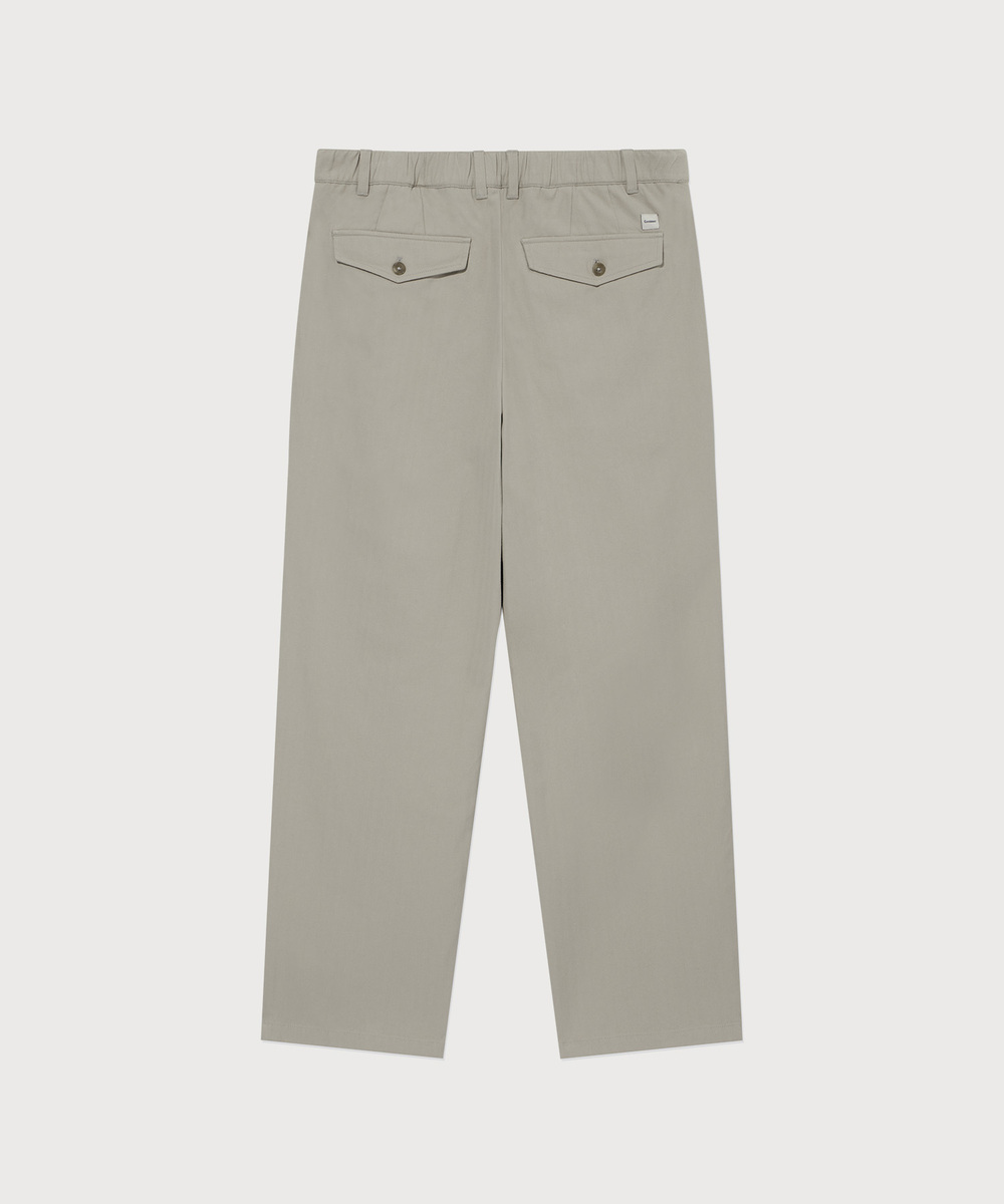 <Easy Pants> Herringbone 1-TUCK Pants