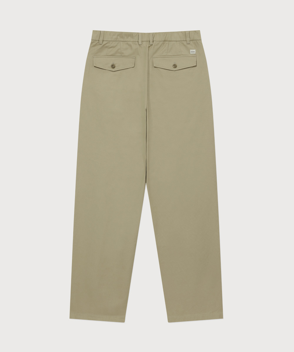 <Easy Pants> Basic Twill 1-TUCK Pants