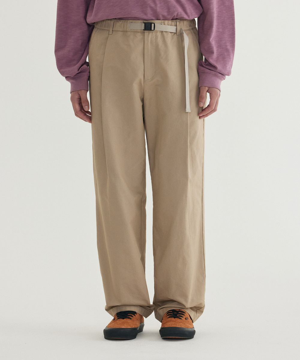 <Easy Pants> Basic Twill 1-TUCK Pants