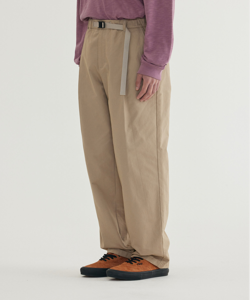 <Easy Pants> Basic Twill 1-TUCK Pants
