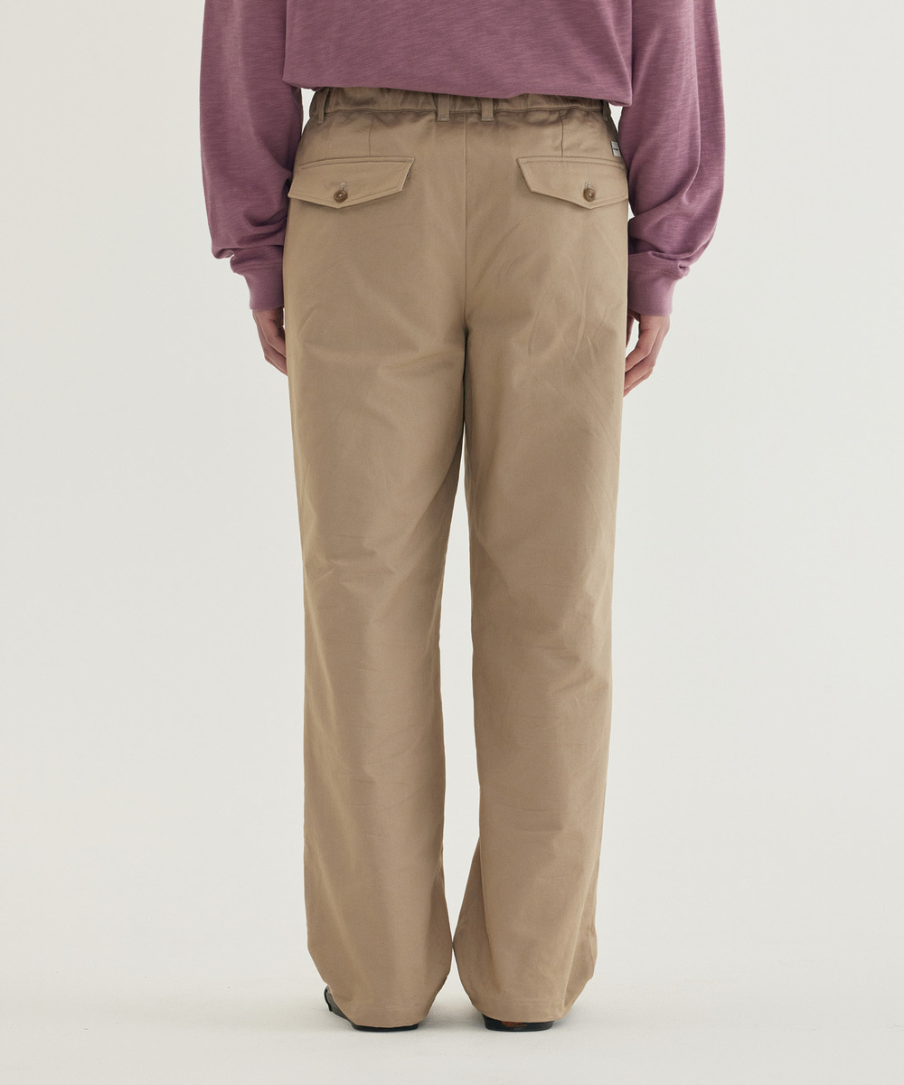 <Easy Pants> Basic Twill 1-TUCK Pants