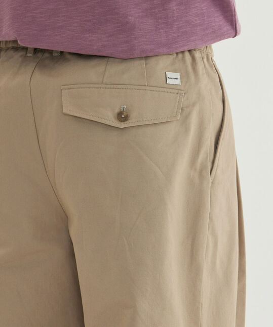 <Easy Pants> Basic Twill 1-TUCK Pants