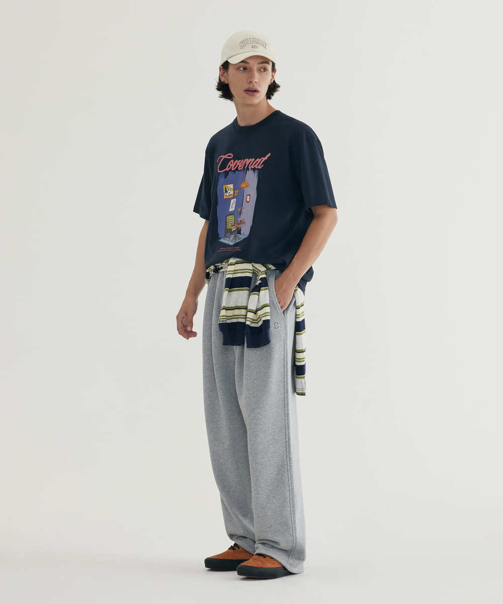 Real Wide C Logo Sweat Jogger Pants