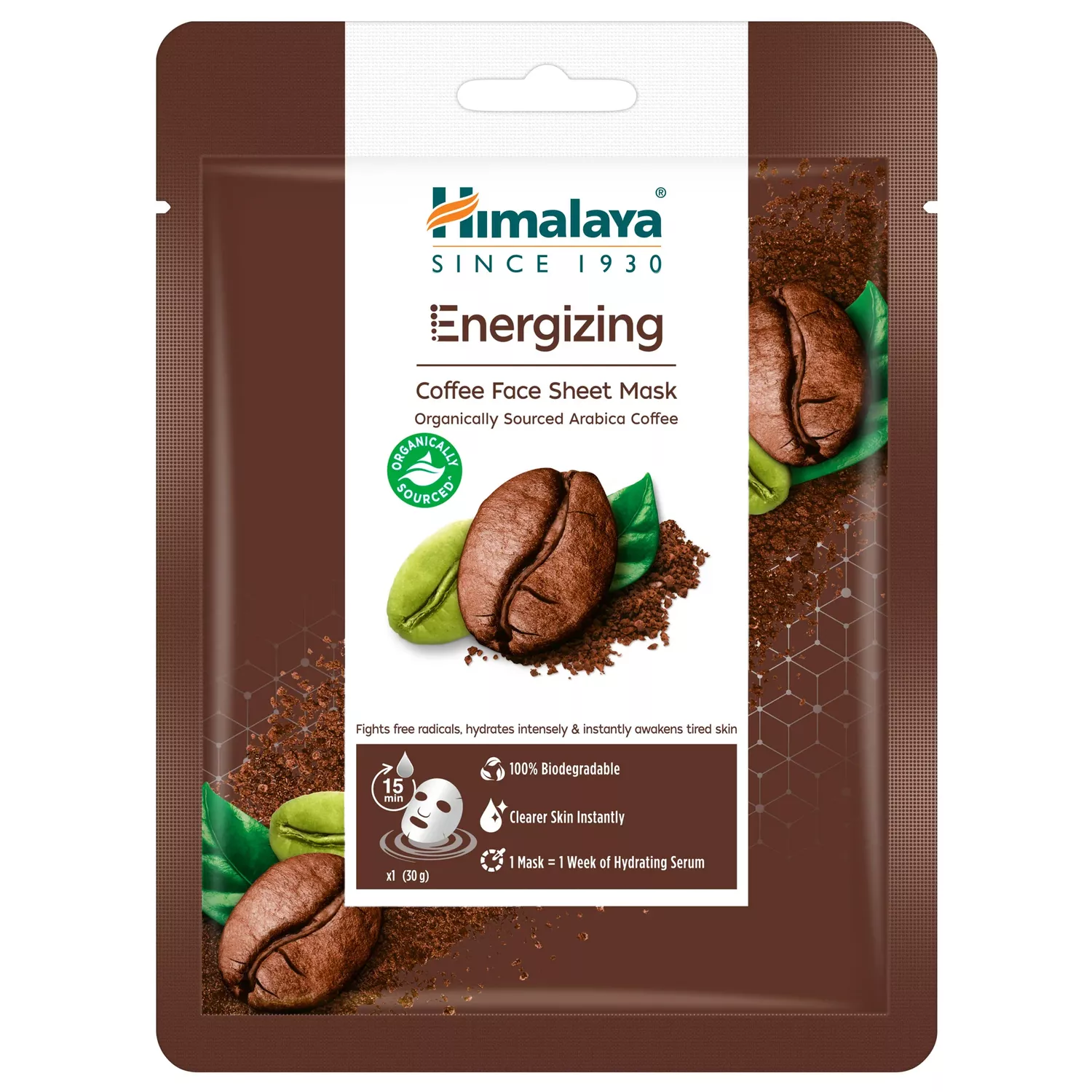 Himalaya Energizing Face Coffee Sheet Mask №1
