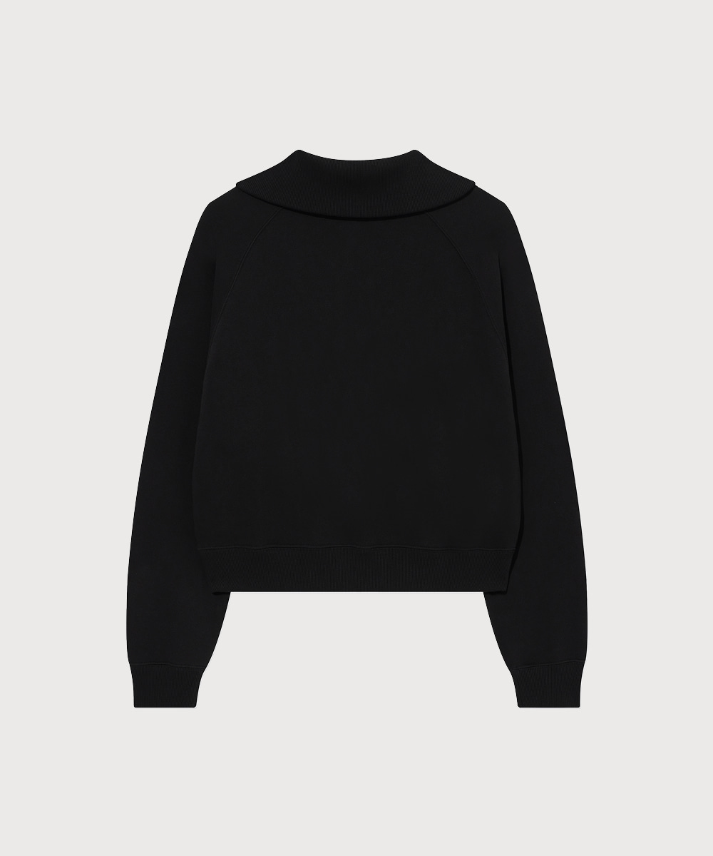 Woman Half Zip Up Sweatshirt