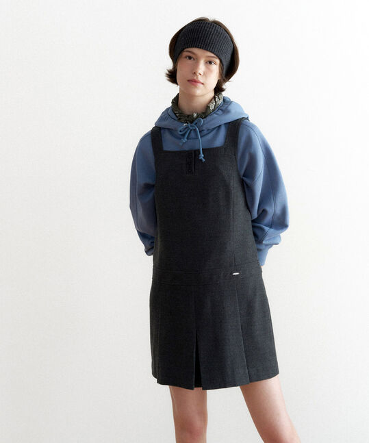 Woman Pleats Layered Dress