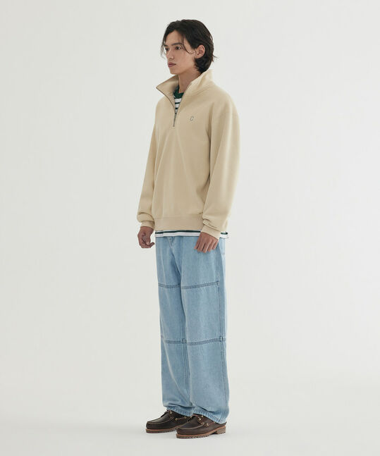 Small C Logo Corduroy Half-Zip