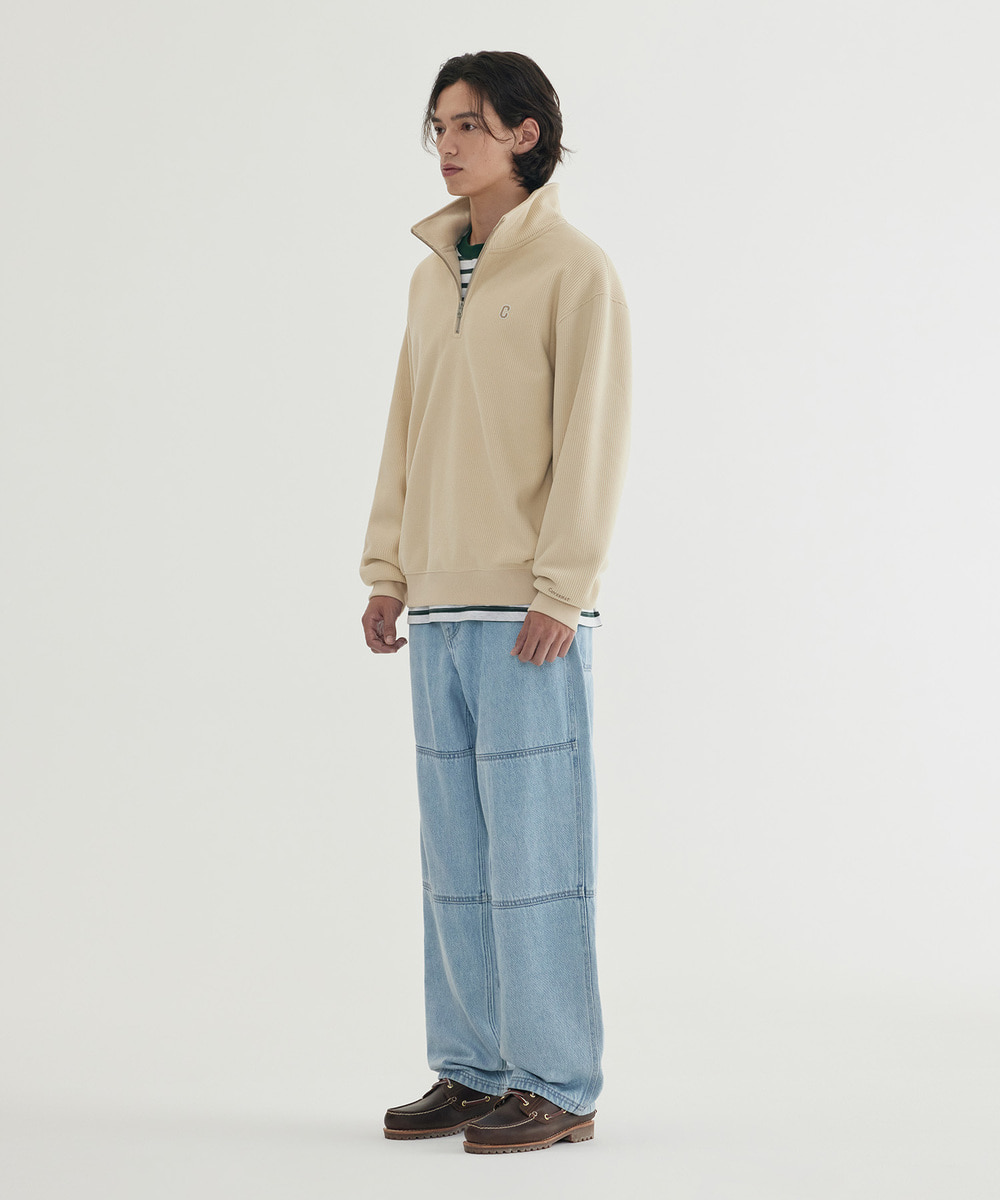 Small C Logo Corduroy Half-Zip