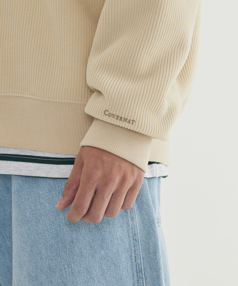 Small C Logo Corduroy Half-Zip