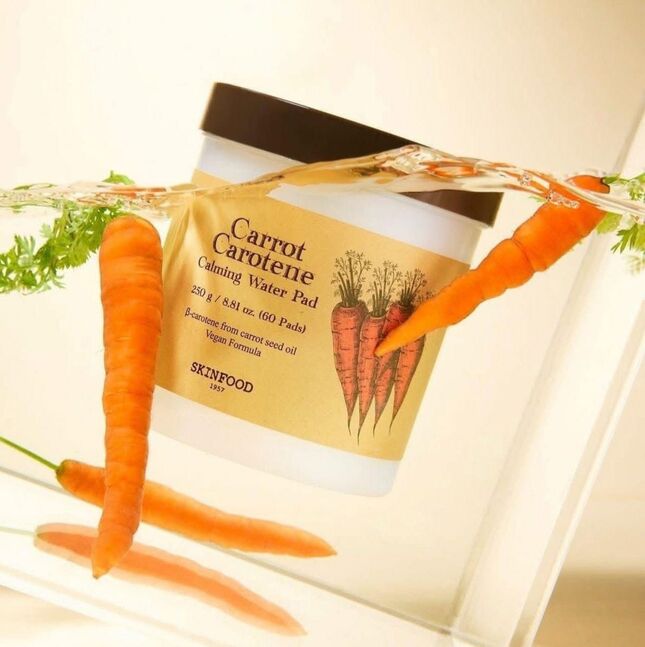 Skinfood carrot water pad 60pcs