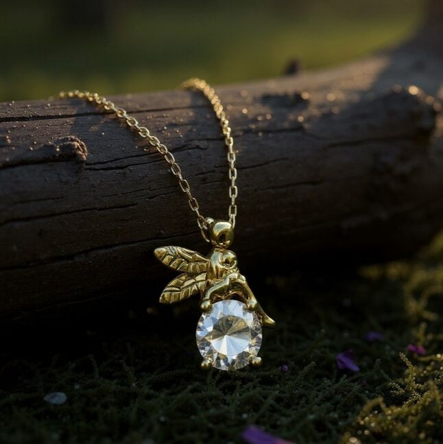 6,5 мм 1 cts мойсанит кулон