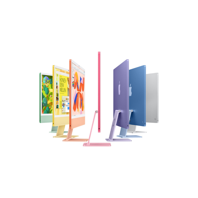 Apple iMac M4 chip 8 Core CPU 8 Core GPU 16GB 256GB SSD 4.5K Retina Display Touch ID Silver