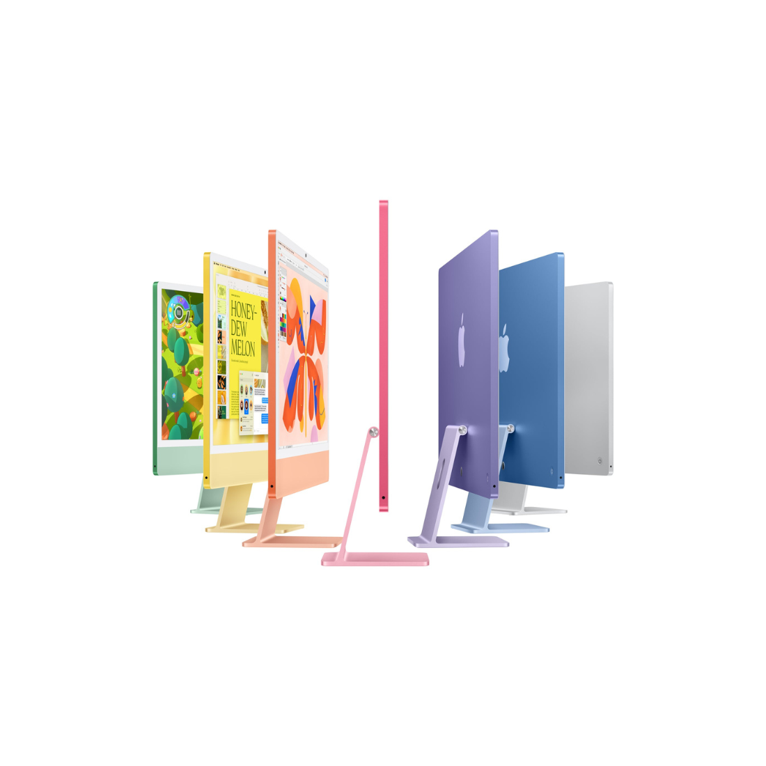 Apple iMac M4 chip 8 Core CPU 8 Core GPU 16GB 256GB SSD 4.5K Retina Display Touch ID Silver