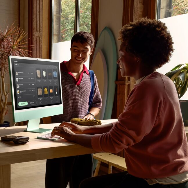 Apple iMac M4 chip 8 Core CPU 8 Core GPU 16GB 256GB SSD 4.5K Retina Display Touch ID Silver