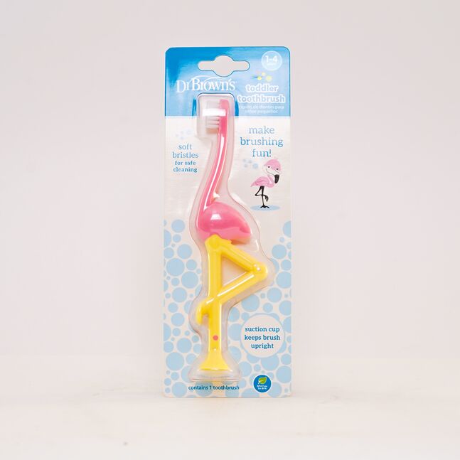 Dr. Brown Toddler toothbrush flamingo шүдний сойз ягаан