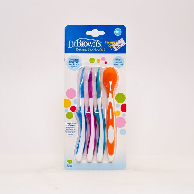 Dr. Brown tempcheck spoons 4-pack өнгө хувирдаг халбага 4ш