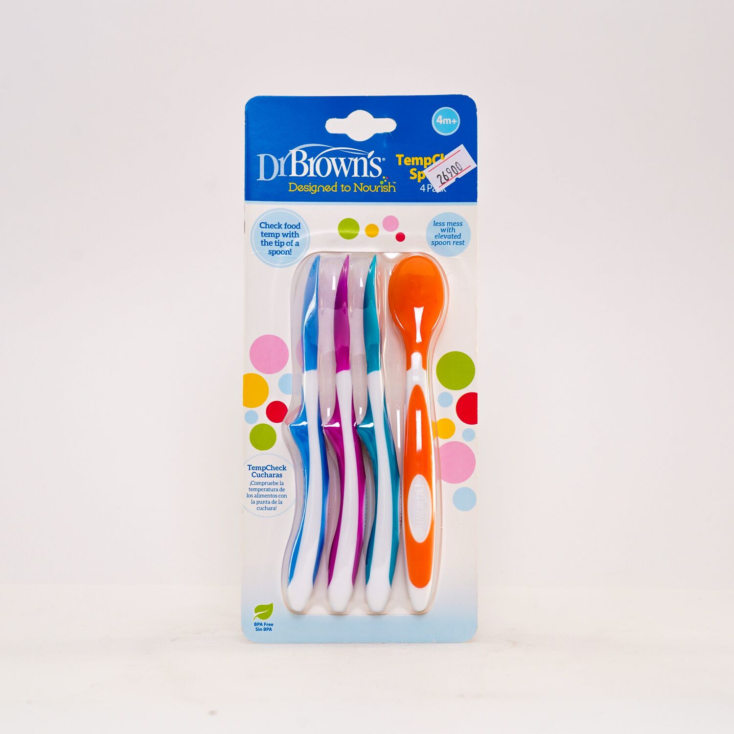 Dr. Brown tempcheck spoons 4-pack өнгө хувирдаг халбага 4ш