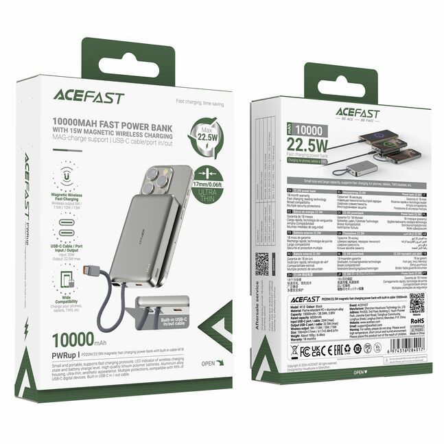 Acefast Magnetic Wireless Power Bank M18 /CCC/